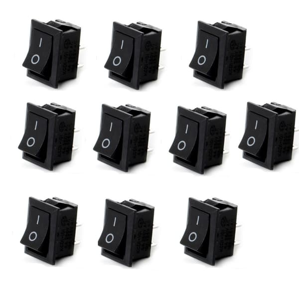 ON/OFF-kytkimet, 10 kpl Black
