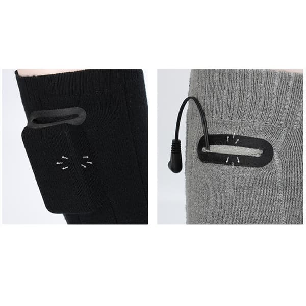 Akkulämmitteiset sukat 4000 mAh Black M