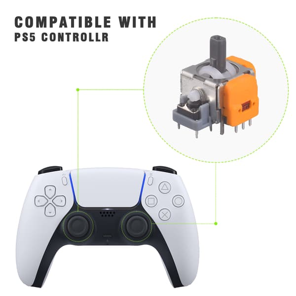 Erstatningssett for PS5-kontrollere Hall Sensor Joystick Model 2