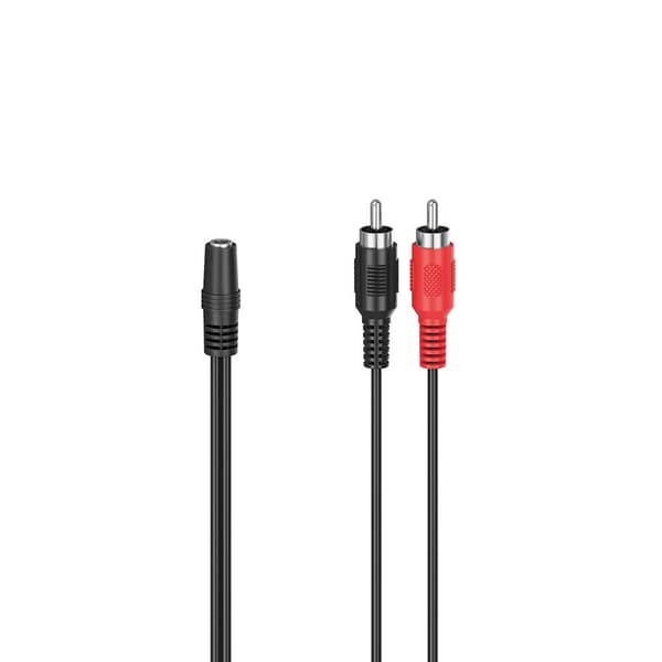 Adapter Lyd  2x RCA til 3.5 Stereo