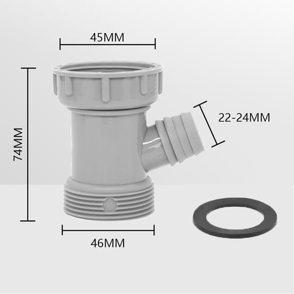 Avloppslösning för Diskbänk - 45 mm T-koppling