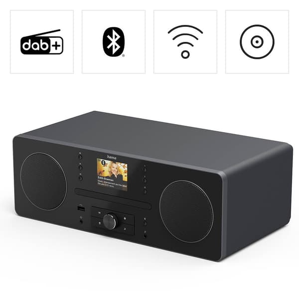 Radio FM/DAB+/CD/BT DR1560CBT Musta