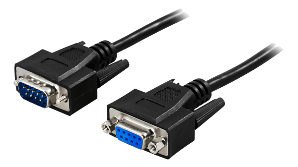 Extension cable DB9ma-fe 1m, black