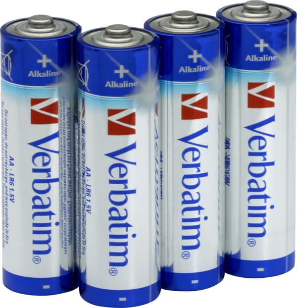 Batteries, AA (LR06), 4-pack, Alkaline, 1.5 V