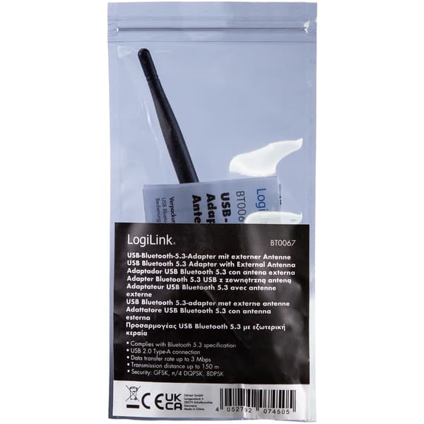 USB-adapter Bluetooth 5.3 med antenne 150 m
