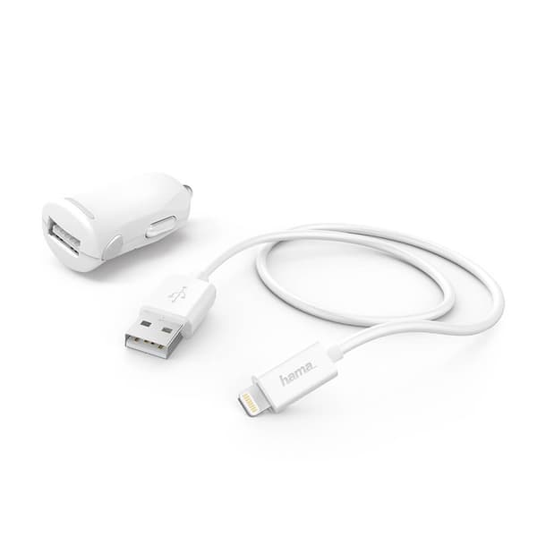 Billader Kit Lightning, Hvid