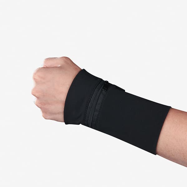 Nylon handledsplånbok för löpning Black