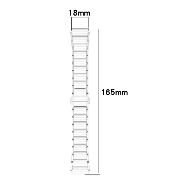 Keramisk rem til Huawei GT5 & GT5 Pro - 18 mm universal pasform White