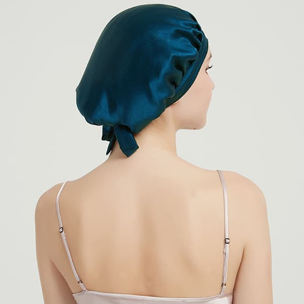 16 Momme Silk Sovmössa Blue