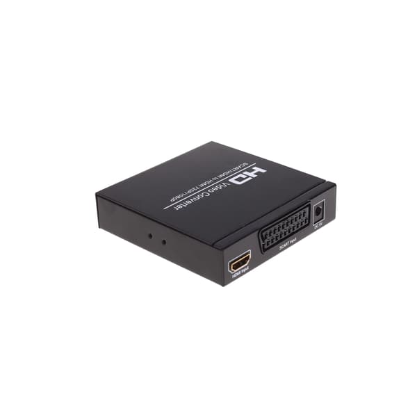 SCART+HDMI til HDMI HD Konverter og Switch Sort