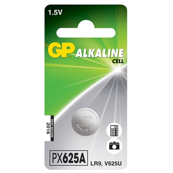 Knapcellebatteri PX625A/LR9 Alkaline 1-Pack