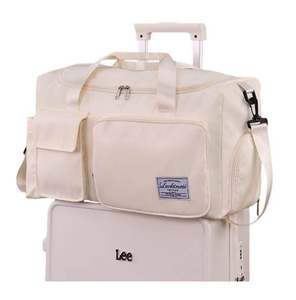 Multifunksjonell reiseveske med skokammer Beige