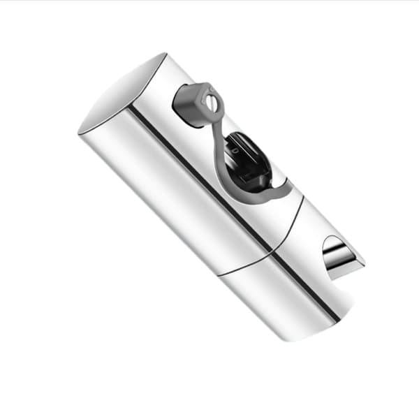 Justerbar Dusjhodeholder - Ingen Boring, Universell Passform for 22-25mm Dusjstang Silver