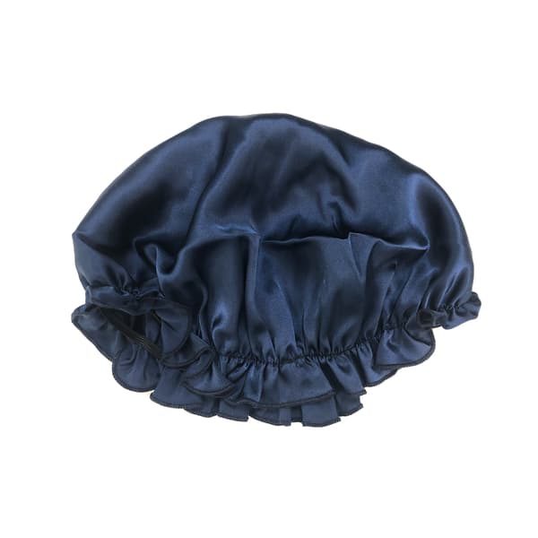 100% silke sovehætte NavyBlue M