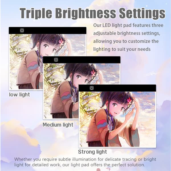 Sporende lyspude, A3 Tracing LED Copy Board Light Box