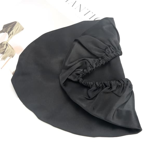 100 % sidenmössa för kvinnor Black