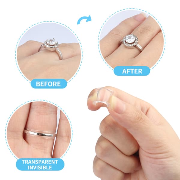 Ringjusterer for tilpassing av ringer, 8 ulike størrelser Transparent S