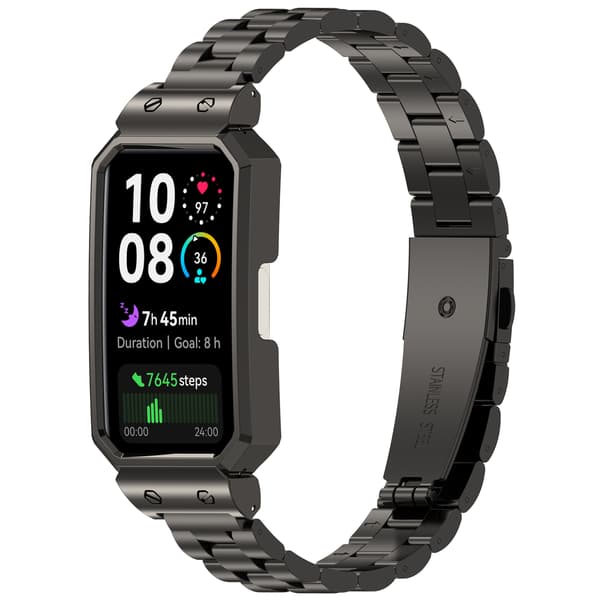 Rustfrit stålrem til Huawei Band 10/9/8 Silver