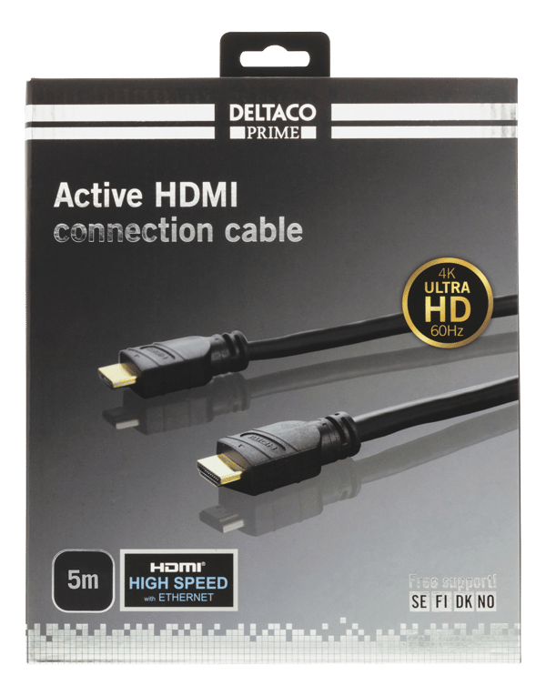 PRIME active HDMI cable, 5m, 4K 60Hz, Spectra, black