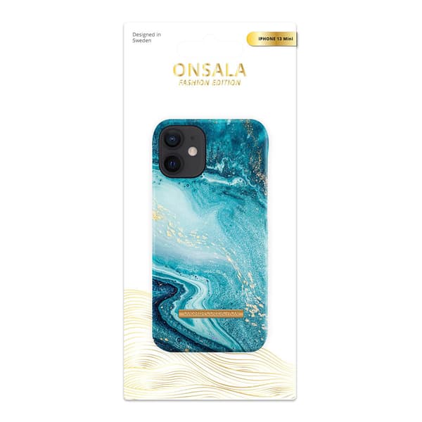 COLLECTION Mobilskal Soft Blue Sea Marble iPhone 13 Mini