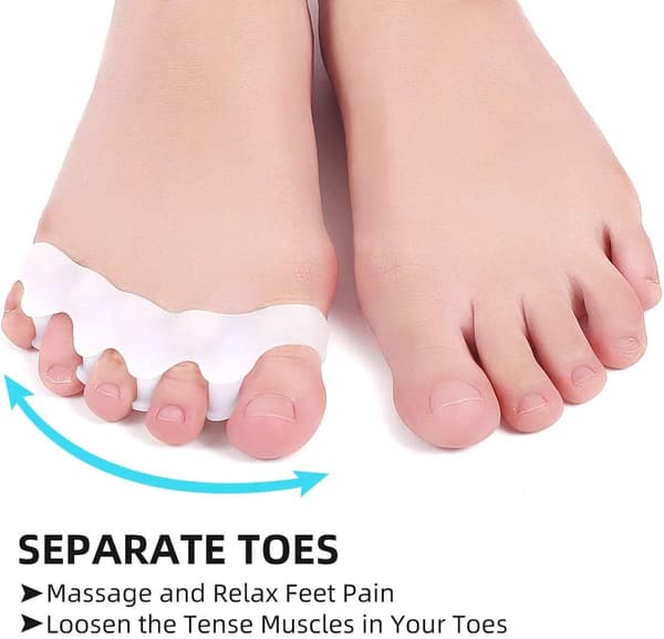 Tåskiller til Hallux valgus 1 par White