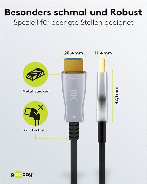 Ultrahurtig optisk hybrid HDMI™-kabel (AOC)