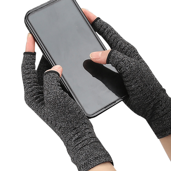Halvfingerhandskar för Träning Grey M
