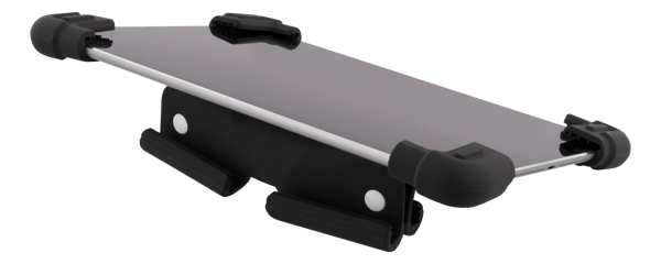 Case in silicone for 7-8" tablets, stand, black