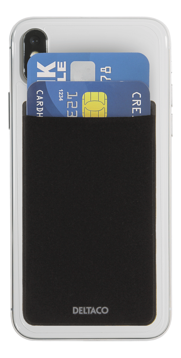 Adhesive credit card holder, RFID blocking, 3M adhesive