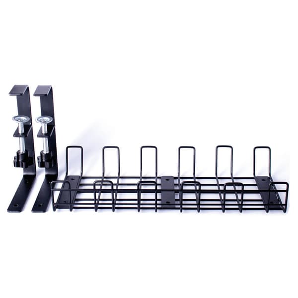 DESIRE2 Deskmate Cable Basket Clamp Mount Musta
