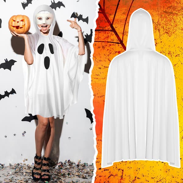 Hupullinen Ghost-viitta White