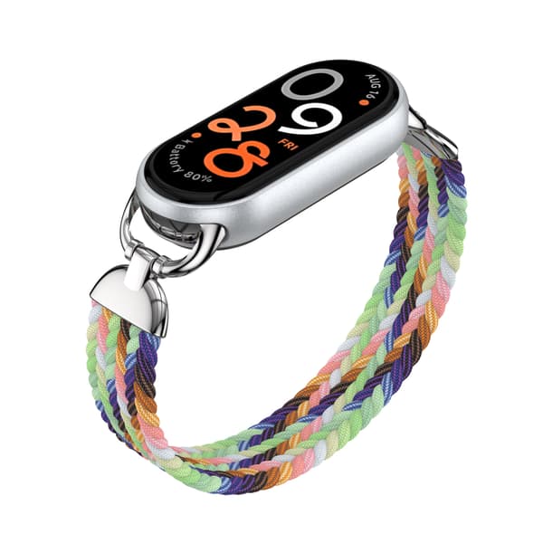 Stilig Elastisk Nylon Xiaomi Mi Band 9 Stropp Armbånd