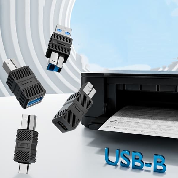 USB 3.0 B-uros (M) - A-naaras (USB-F) -sovitin (2 kpl)