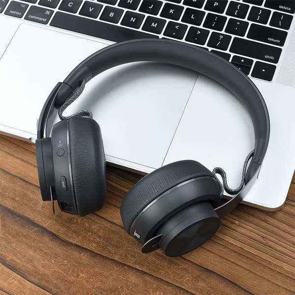 2 stk. udskiftningsørekopper kompatible med Logitech Zone Wireless - Grå PU Memory Foam ørepuder