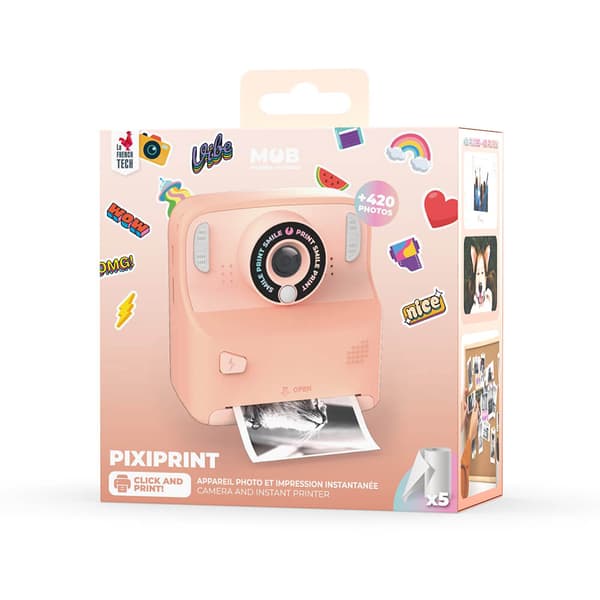 Instant Kamera Pixiprint inkl. 5 ruller Pink