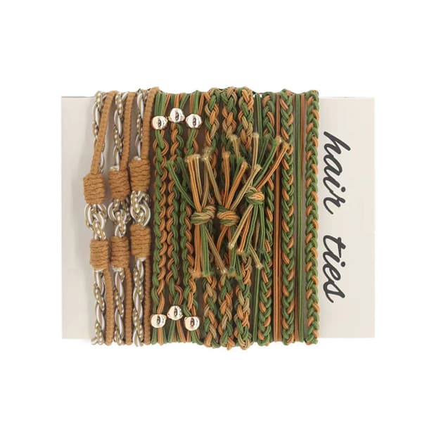 Flätade Hårband - Bohemisk Stil, 12-pack Model 5