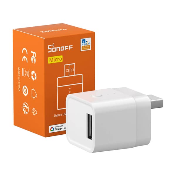 Smart adapter, USB ZigBee-bryter SONOFF ZBMicro (maks 36W)