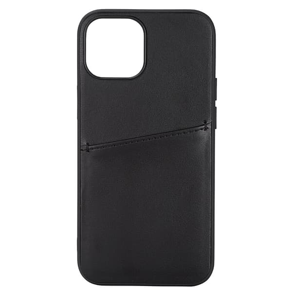 Mobilskal PU 1 Kort - iPhone 13 Mini Svart