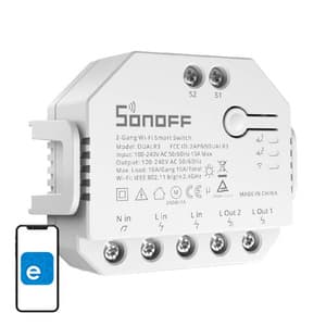 Smart bryter WiFi Sonoff Dual R3