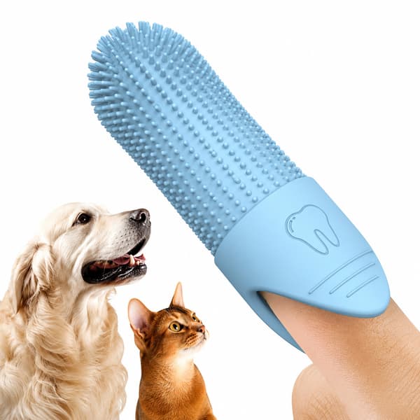 Tannbørste for kjæledyr - Fingertannbørste Blue