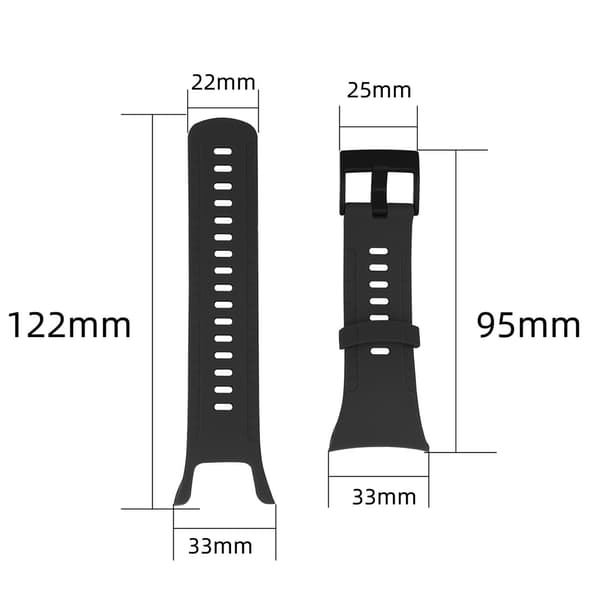 Klockarmband Black Suunto 5