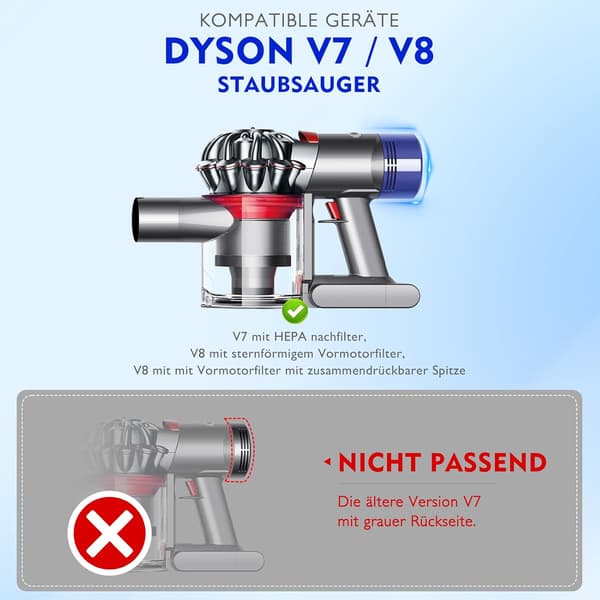 Dyson V8 -pölysäiliön säiliö suodattimen vaihdolla