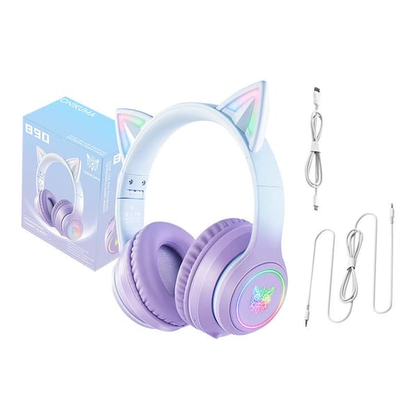 ONIKUMA B90 gaming headset (blå/lilla)