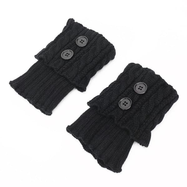 Stickade benvärmare, stövelmuddar för kvinnor, slouchy boot socks