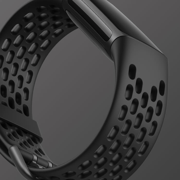 Fitbit Charge 5 armbånd sport silikone Sort