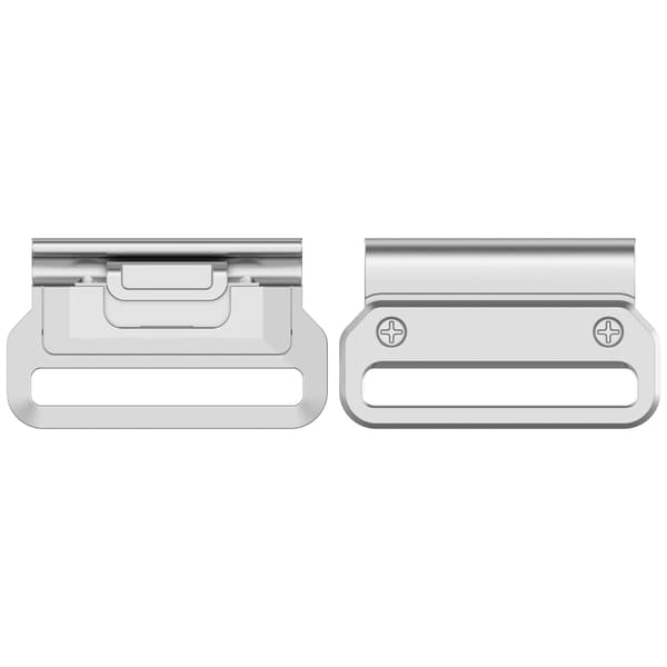 Quick Release til Garmin ure 26mm Sølv [2-pak] 20 mm