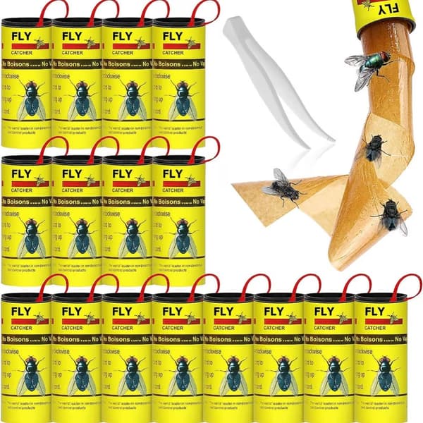 Flugfälla flugfångare flugpapper rulle 16-pack