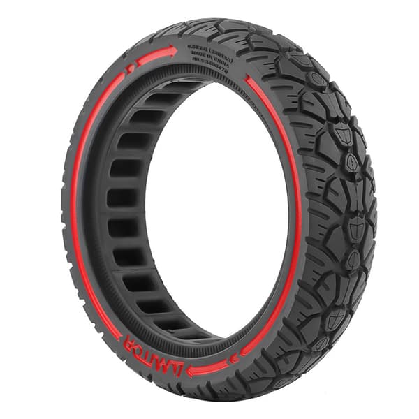 8,5x2,0 (230x50) off-road solid dæk med rød streg