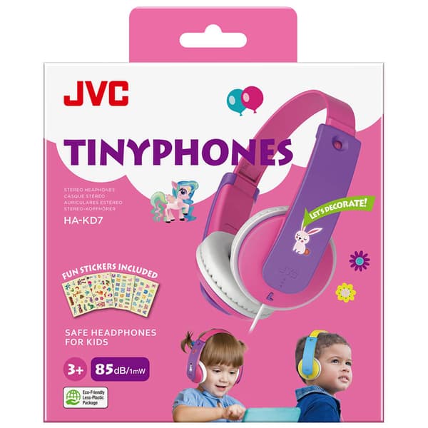 Hovedtelefon On-Ear Barn KD7 85dB Rosa New