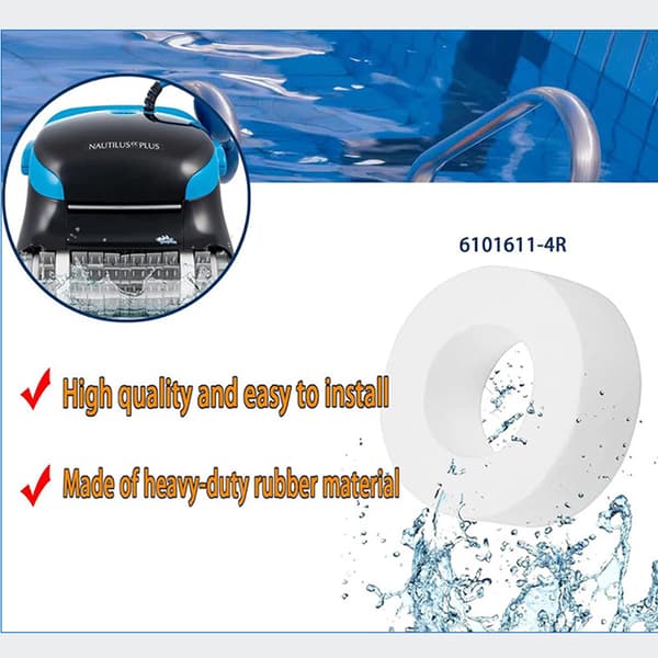4-Pack erstatningsskrubberhjul til Dolphin Pool Cleaners